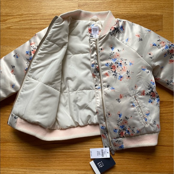 NWT Baby Gap silky quilted bomber jacket - Picture 4 of 4